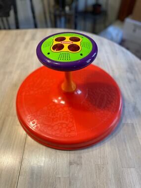 VTG Playskool Sit & Spin Red Lights & Music WORKS Tonka Toy Toddler 80s/90s toys